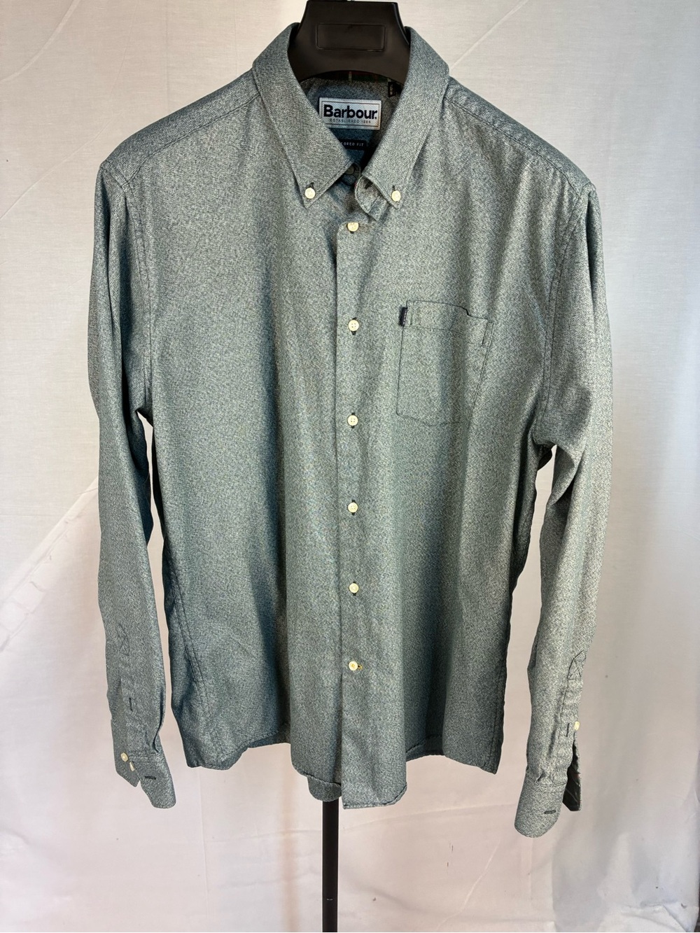 Barbour Theo Button Front Shirt Tailored Fit L